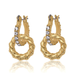 Wholesale alloy diamond geometric earrings JDC-ES-JQ155 Earrings JoyasDeChina Wholesale Jewelry JoyasDeChina Joyas De China