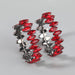 Wholesale alloy diamond glass drill ear ring JDC-ES-JL519 Earrings JoyasDeChina red Wholesale Jewelry JoyasDeChina Joyas De China