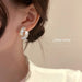 Wholesale alloy diamond gold earrings JDC-ES-BY048 Earrings 宝钰 Wholesale Jewelry JoyasDeChina Joyas De China