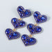 Wholesale alloy diamond heart-shaped multi-earring earrings JDC-ES-JL017 Earrings JoyasDeChina blue Wholesale Jewelry JoyasDeChina Joyas De China