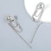 Wholesale alloy diamond inlaid drop shaped Tassel Earrings JDC-ES-JL517 Earrings JoyasDeChina silver Wholesale Jewelry JoyasDeChina Joyas De China