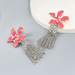 Wholesale alloy diamond inlaid Pearl Flower Tassel Earrings JDC-ES-JL504 Earrings JoyasDeChina Wholesale Jewelry JoyasDeChina Joyas De China