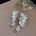 Wholesale alloy diamond inlaid white Earrings JDC-ES-BY-028 Earrings 宝钰 Wholesale Jewelry JoyasDeChina Joyas De China