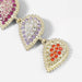 Wholesale Alloy diamond long leaf earrings JDC-ES-JL717 Earrings 氿乐 Wholesale Jewelry JoyasDeChina Joyas De China