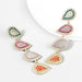 Wholesale Alloy diamond long leaf earrings JDC-ES-JL717 Earrings 氿乐 color Wholesale Jewelry JoyasDeChina Joyas De China