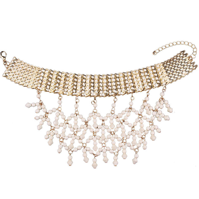 Wholesale alloy diamond necklace JDC-NE-JQ184 NECKLACE 佳琪 white Wholesale Jewelry JoyasDeChina Joyas De China
