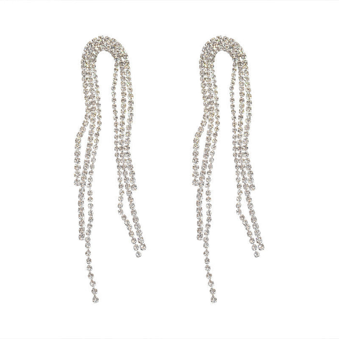 Wholesale alloy Diamond Silver Earrings JDC-ES-BY-012 Earrings 宝钰 Wholesale Jewelry JoyasDeChina Joyas De China