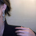 Wholesale alloy Diamond Silver Earrings JDC-ES-BY-082 Earrings 宝钰 Wholesale Jewelry JoyasDeChina Joyas De China