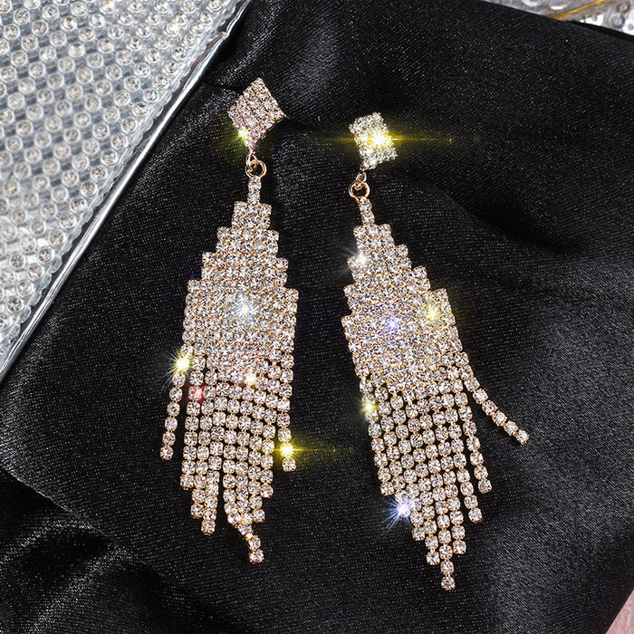 Wholesale alloy Diamond Silver Earrings JDC-ES-BY-103 Earrings 宝钰 golden Wholesale Jewelry JoyasDeChina Joyas De China