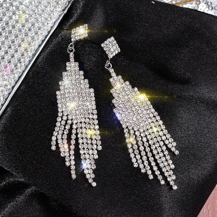 Wholesale alloy Diamond Silver Earrings JDC-ES-BY-103 Earrings 宝钰 sliver Wholesale Jewelry JoyasDeChina Joyas De China