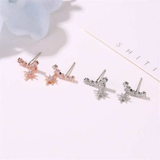 Bulk Jewelry Wholesale alloy diamond six Star Earrings JDC-ES-MH056 Wholesale factory from China YIWU China