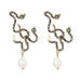 Wholesale alloy diamond Snake Earrings JDC-ES-MY116 Earrings JoyasDeChina Wholesale Jewelry JoyasDeChina Joyas De China