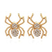 Wholesale alloy diamond spider earrings JDC-ES-MY190 Earrings 曼茵 Golden Wholesale Jewelry JoyasDeChina Joyas De China