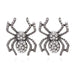 Wholesale alloy diamond spider earrings JDC-ES-MY190 Earrings 曼茵 Gun black Wholesale Jewelry JoyasDeChina Joyas De China