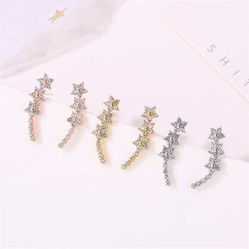 Bulk Jewelry Wholesale alloy Diamond Star Earrings JDC-ES-MH057 Wholesale factory from China YIWU China