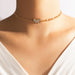 Wholesale alloy diamond-studded butterfly single layer necklace JDC-NE-C192 NECKLACE 咏歌 17294gold Wholesale Jewelry JoyasDeChina Joyas De China