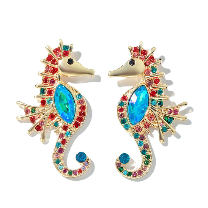 Wholesale alloy diamond-studded scorpion earrings JDC-ES-C431 Earrings 咏歌 14179 Wholesale Jewelry JoyasDeChina Joyas De China