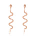 Wholesale alloy diamond-studded snake earrings JDC-ES-JJ336 Earrings 聚嘉 pink Wholesale Jewelry JoyasDeChina Joyas De China