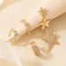 Wholesale alloy diamond-studded star stud earrings JDC-ES-C436 Earrings 咏歌 Wholesale Jewelry JoyasDeChina Joyas De China