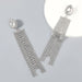 Wholesale alloy diamond Tassel Earrings JDC-ES-JY012 Earrings JoyasDeChina Silver Wholesale Jewelry JoyasDeChina Joyas De China