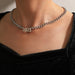 Wholesale alloy digital chain single layer necklace JDC-NE-C203 NECKLACE 咏歌 18677 Wholesale Jewelry JoyasDeChina Joyas De China