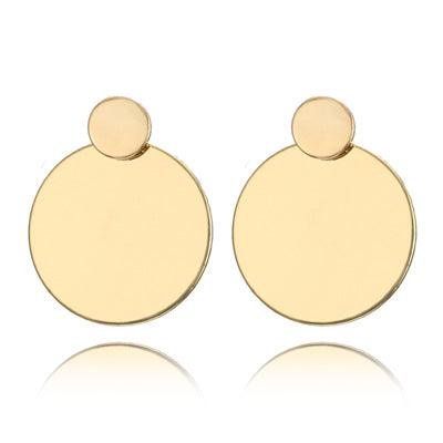 Wholesale alloy disc earrings JDC-ES-C165 Earrings JoyasDeChina 4323 golden Wholesale Jewelry JoyasDeChina Joyas De China