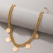Wholesale alloy disc single layer necklace JDC-NE-C195 NECKLACE 咏歌 Wholesale Jewelry JoyasDeChina Joyas De China