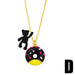 Wholesale alloy donut necklace JDC-NE-AS386 NECKLACE 翱昇 black Wholesale Jewelry JoyasDeChina Joyas De China