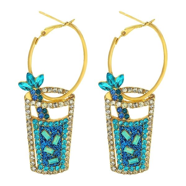 Wholesale alloy drink shape earrings JDC-ES-JQ225 Earrings 佳琪 Wholesale Jewelry JoyasDeChina Joyas De China