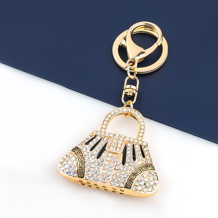Bulk Jewelry Wholesale alloy drip diamond fashion bag keychains JDC-KC-CL016 Wholesale factory from China YIWU China