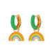 Wholesale alloy dripping rainbow earrings JDC-ES-D543 Earrings JoyasDeChina 04KC gold green Wholesale Jewelry JoyasDeChina Joyas De China