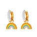 Wholesale alloy dripping rainbow earrings JDC-ES-D543 Earrings JoyasDeChina 06kc gold white Wholesale Jewelry JoyasDeChina Joyas De China