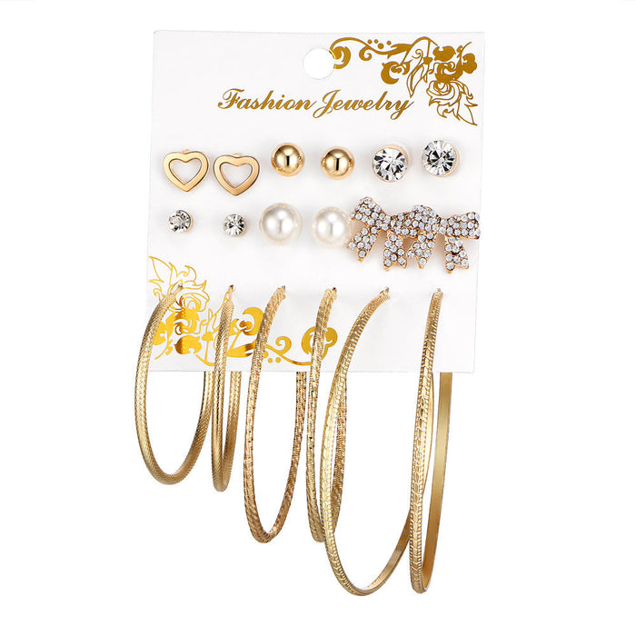Wholesale Alloy drop flower earrings JDC-ES-F615 Earrings 韩之尚 02-17 Wholesale Jewelry JoyasDeChina Joyas De China