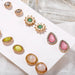 Wholesale Alloy drop flower earrings JDC-ES-F615 Earrings 韩之尚 Wholesale Jewelry JoyasDeChina Joyas De China