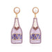 Wholesale alloy drop Rhinestone wine bottle Earrings JDC-ES-MY004 Earrings JoyasDeChina violet Wholesale Jewelry JoyasDeChina Joyas De China