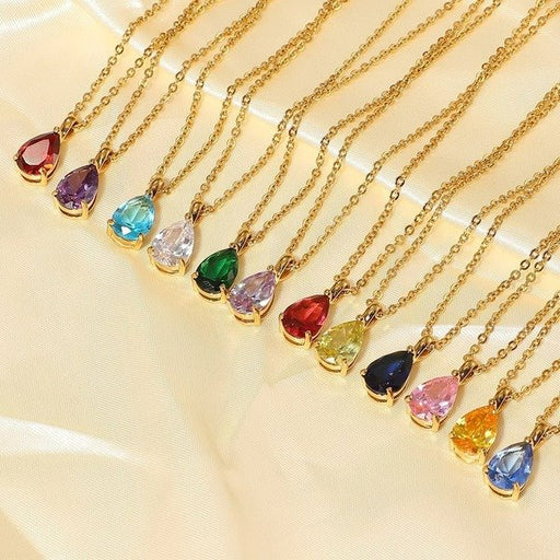 Wholesale alloy drop-shaped pendant necklace JDC-NE-JD323 NECKLACE 杰鼎 Wholesale Jewelry JoyasDeChina Joyas De China