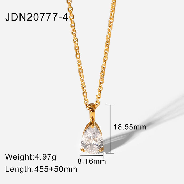 Wholesale alloy drop-shaped pendant necklace JDC-NE-JD323 NECKLACE 杰鼎 JDN20777-4 Wholesale Jewelry JoyasDeChina Joyas De China