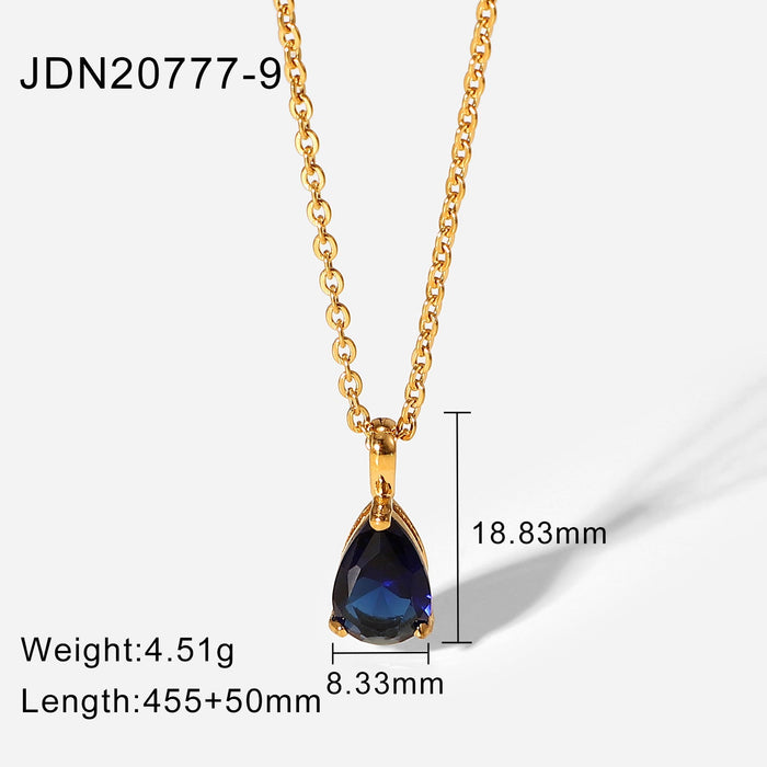 Wholesale alloy drop-shaped pendant necklace JDC-NE-JD323 NECKLACE 杰鼎 JDN20777-9 Wholesale Jewelry JoyasDeChina Joyas De China