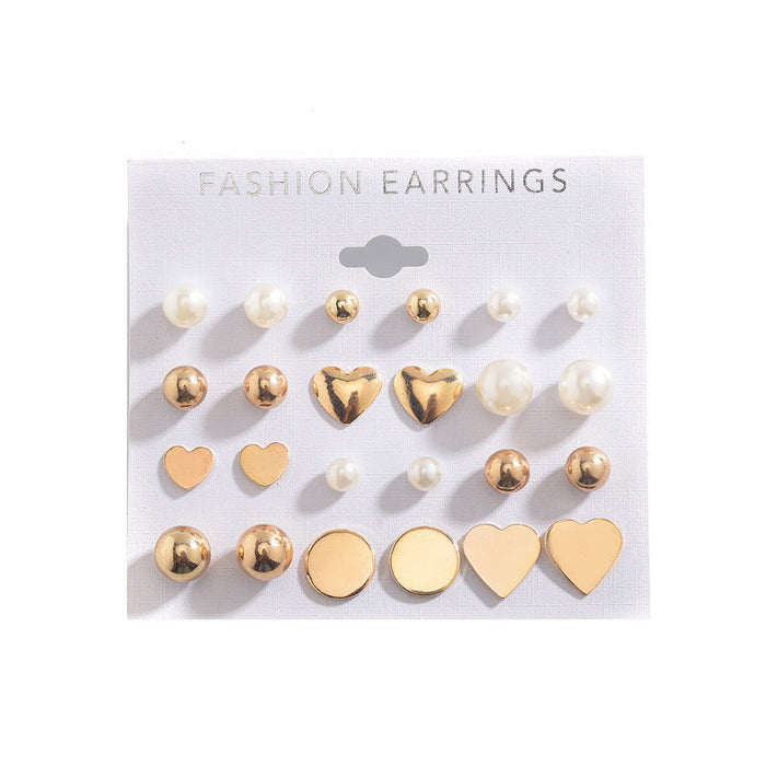 Wholesale alloy earrings set JDC-ES-A071 Earrings 妙雅 01set Wholesale Jewelry JoyasDeChina Joyas De China