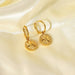 Wholesale alloy eight-pointed star coin earrings JDC-ES-JD331 Earrings 杰鼎 Wholesale Jewelry JoyasDeChina Joyas De China