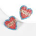 Wholesale Alloy Enamel Acrylic Heart Letter Earrings JDC-ES-JL851 Earrings 氿乐 red Wholesale Jewelry JoyasDeChina Joyas De China