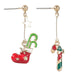 Wholesale Alloy Enamel Christmas Socks Cane Earrings JDC-ES-JL658 Earrings ?鹄? Wholesale Jewelry JoyasDeChina Joyas De China