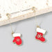 Wholesale Alloy Enamel Christmas Socks Gloves Earrings JDC-ES-JL663 Earrings ?鹄? Wholesale Jewelry JoyasDeChina Joyas De China