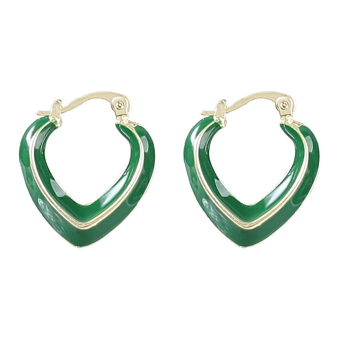 Wholesale alloy enamel geometric earrings JDC-ES-JL842 Earrings 氿乐 Wholesale Jewelry JoyasDeChina Joyas De China