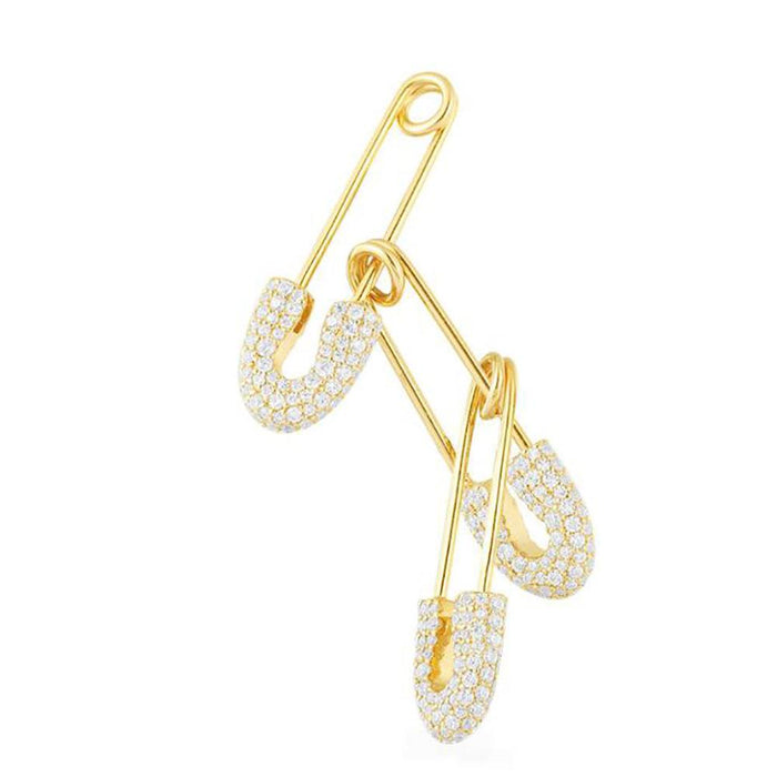 Bulk Jewelry Wholesale alloy-encrusted diamond earrings JDC-ES-YN032 Wholesale factory from China YIWU China