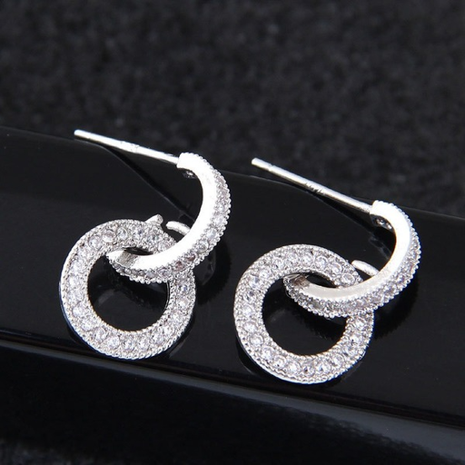 Bulk Jewelry Wholesale alloy-encrusted meteor asymmetric earrings JDC-ES-wy057 Wholesale factory from China YIWU China