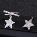 Wholesale alloy-encrusted meteor asymmetric earrings JDC-ES-wy057 Earrings JoyasDeChina [Stars] 018090614 Wholesale Jewelry JoyasDeChina Joyas De China