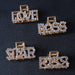 Wholesale alloy English letter point drill hairpin JDC-HC-JE001 Hair Clips 璟恩 Wholesale Jewelry JoyasDeChina Joyas De China