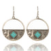Wholesale alloy ethnic style round carved jewel-set earrings JDC-ES-KJ104 Earrings JoyasDeChina E021486 Wholesale Jewelry JoyasDeChina Joyas De China