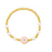 Wholesale alloy evil eye bracelet JDC-BT-AS102 Bracelet 翱昇 pink Wholesale Jewelry JoyasDeChina Joyas De China